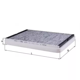 Filtre, air de l'habitacle MAHLE LAK 75