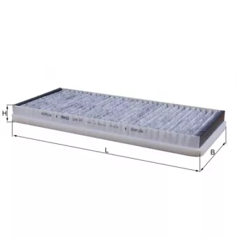 Filtre, air de l'habitacle MAHLE LAK 77