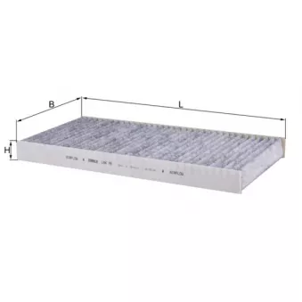Filtre, air de l'habitacle MAHLE LAK 78