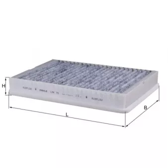 Filtre, air de l'habitacle MAHLE LAK 79