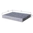 Filtre, air de l'habitacle MAHLE LAK 814 - Visuel 1