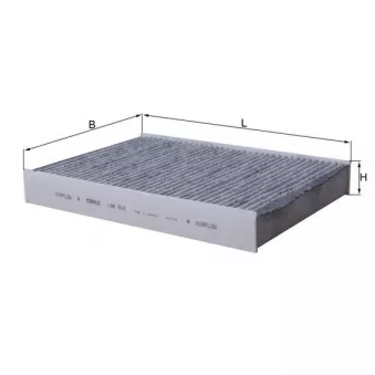 Filtre, air de l'habitacle MAHLE LAK 814