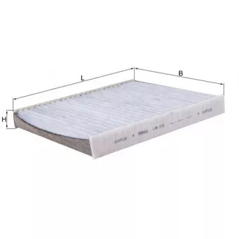 Filtre, air de l'habitacle MAHLE LAK 816