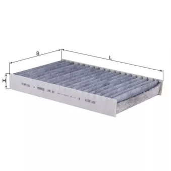 Filtre, air de l'habitacle MAHLE LAK 87