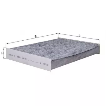 Filtre, air de l'habitacle MAHLE