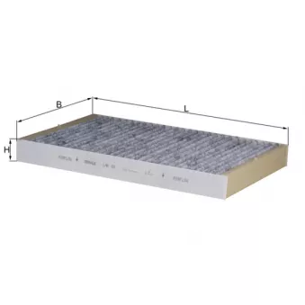 Filtre, air de l'habitacle MAHLE LAK 93
