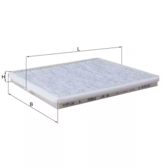 Filtre, air de l'habitacle MAHLE LAK 95