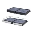 Filtre, air de l'habitacle MAHLE LAKG 113/S - Visuel 1
