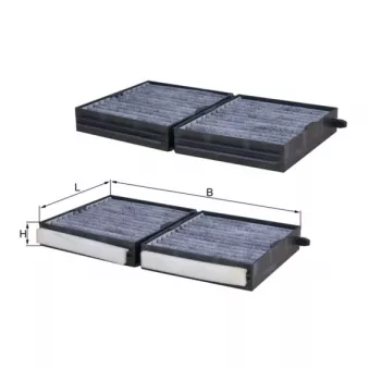 Filtre, air de l'habitacle MAHLE LAKG 113/S