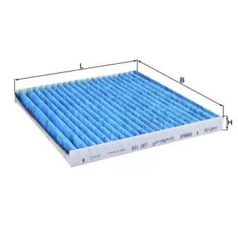 Filtre, air de l'habitacle MAHLE LAO 109