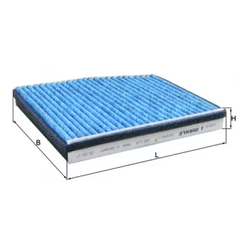 Filtre, air de l'habitacle MAHLE LAO 124