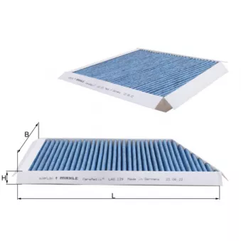 Filtre, air de l'habitacle MAHLE LAO 129