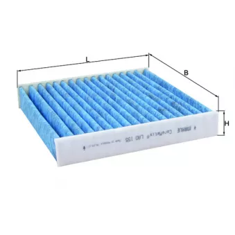 Filtre, air de l'habitacle MAHLE LAO 155