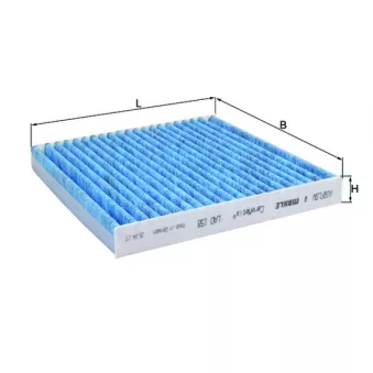 Filtre, air de l'habitacle MAHLE LAO 158