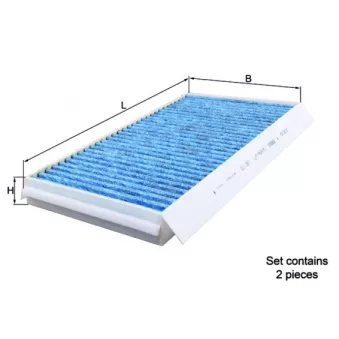 Filtre, air de l'habitacle MAHLE LAO 173/S
