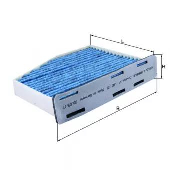 Filtre, air de l'habitacle MAHLE LAO 181
