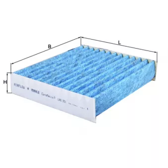 Filtre, air de l'habitacle MAHLE LAO 251