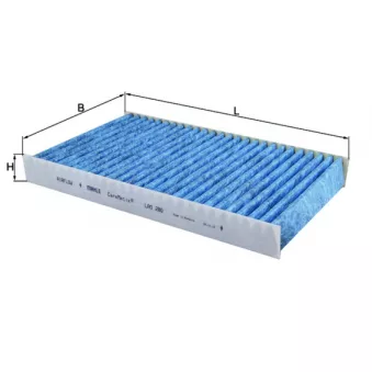 Filtre, air de l'habitacle MAHLE LAO 280