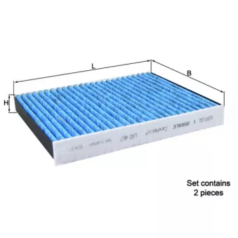 Filtre, air de l'habitacle MAHLE LAO 467/S