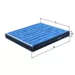Filtre, air de l'habitacle MAHLE LAO 490 - Visuel 1