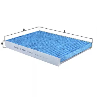 Filtre, air de l'habitacle MAHLE LAO 63