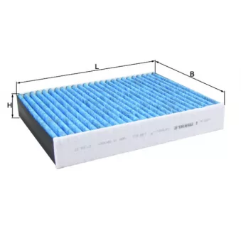 Filtre, air de l'habitacle MAHLE LAO 812