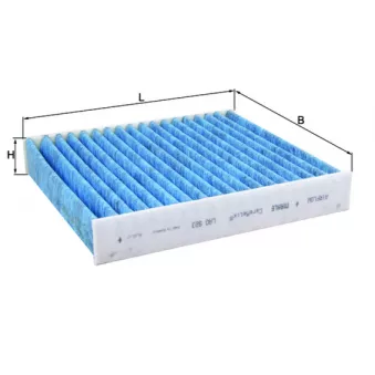 Filtre, air de l'habitacle MAHLE LAO 923