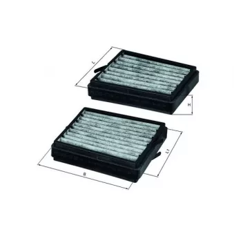 Filtre, air de l'habitacle MAHLE LKK 116/S