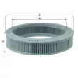 Filtre à air MAHLE LX 108 - Visuel 1