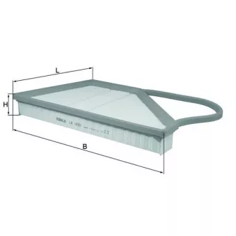 Filtre à air MAHLE LX 1091