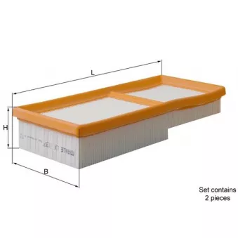 Filtre à air MAHLE LX 1137/S