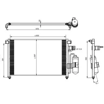 Condenseur, climatisation NRF 350016
