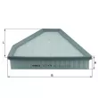 Filtre à air MAHLE LX 1478 - Visuel 1