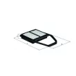 Filtre à air MAHLE LX 1562 - Visuel 1