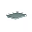 Filtre à air MAHLE LX 1662 - Visuel 1
