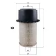 Filtre à air MAHLE LX 17 - Visuel 1