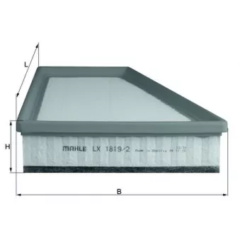 Filtre à air MAHLE LX 1819/2