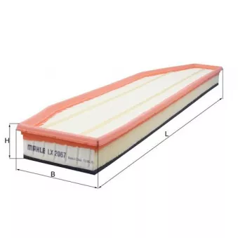 Filtre à air MAHLE LX 2067