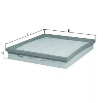 Filtre à air MAHLE LX 2076/1