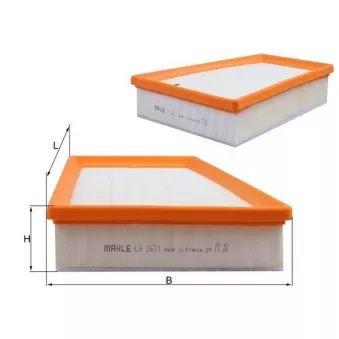 Filtre à air MAHLE LX 2631