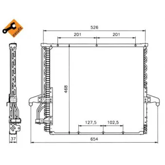 Condenseur, climatisation NRF 35006