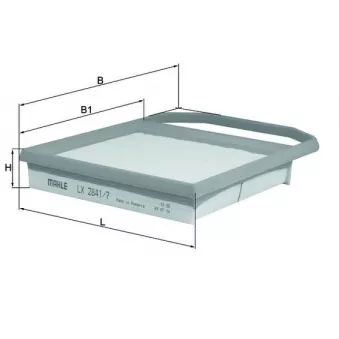 Filtre à air MAHLE LX 2841/7