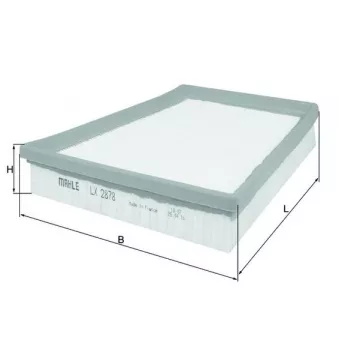 Filtre à air MAHLE LX 2878
