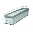 Filtre à air MAHLE LX 3105/1 - Visuel 1