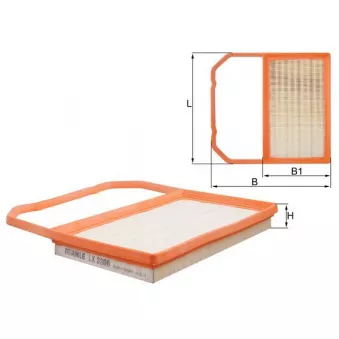 Filtre à air MAHLE LX 3306