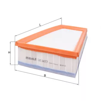 Filtre à air MAHLE LX 3477