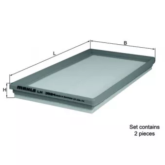 Filtre à air MAHLE LX 3594/S