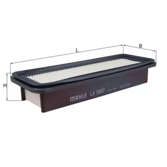 Filtre à air MAHLE LX 3887