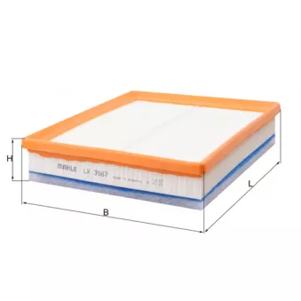 Filtre à air MAHLE LX 3987