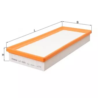 Filtre à air MAHLE LX 4205